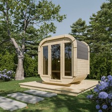 Outdoor Wooden Quadro Sauna