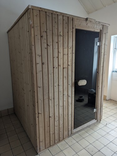 Flat pack sauna with burner - sauna,