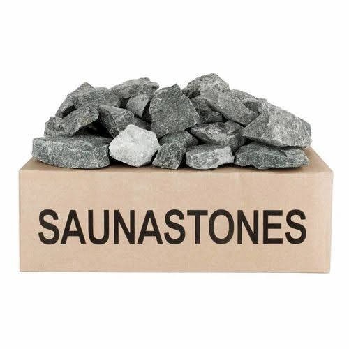Volcanic sauna stones 19kg box - volcanic,