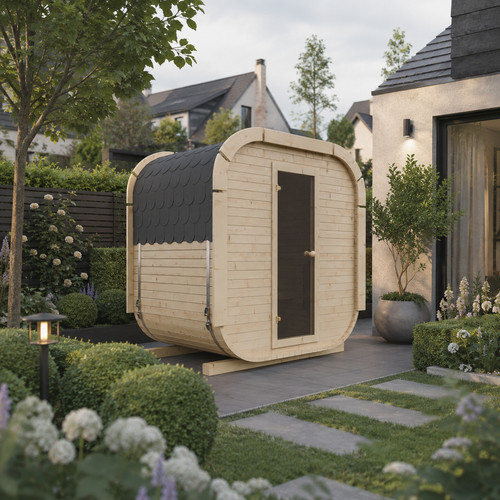 Luxury outdoor garden sauna - luxury,